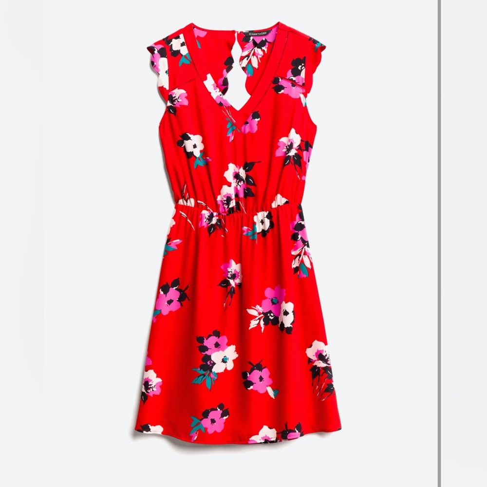 NWT. 41 hawthorn midnight scallop detail dress